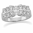 Platinum Oval Shape Diamond Engagement Ring - 0.85 Ct.