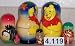 Winnie Winny Pooh Honey Bear Russian Nesting Doll. 5 Pc / 4 in #4.119