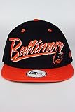 New Era Retro Word Baltimore Orioles Snap Back Hat Black. Size: