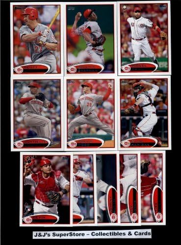 2012 Topps Cincinnati Reds MLB Team Set (Series 1 &amp; 2) - 21 Cards - with Mesoraco Rookie, Votto, Stubbs, Madson, Heisey, Cozart, Marshall, Leake, Rolen, Chapman, Bruce