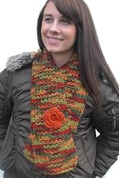 Handmade Lightweight Scarf - Fall Pallette (Small) [Apparel]