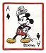 Mickey Mouse Ace of Spade Poker Card Hats Off Disney Embroidered Iron On / Sew On Patch