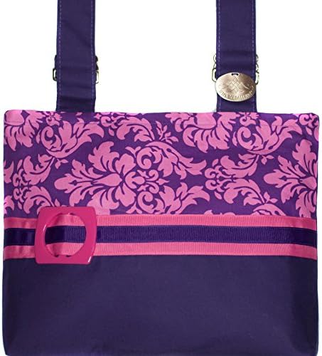 Princess Damask - Dramatic Pink &amp; Purple, 13" x 10" Mobility Bag for Multiple Devices