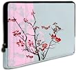 Pink Sparse Floral Flowers Carrying Case Sleeve fit Apple MacBook 13 and 13 - 14 inch Notebook Laptop Computer