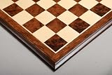 House of Staunton Superior Elm Burl Maple Chessboard - 2.25 inch