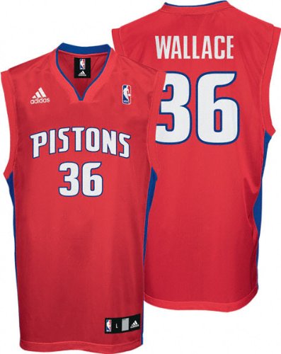 Rasheed Wallace Youth Jersey: adidas Red Replica #36 Detroit Pistons Jersey
