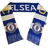 Chelsea Fc Woven Bar Scarf Soccer NEW Season 2015-2016