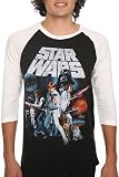 Star Wars Black And White A New Hope Raglan T-Shirt