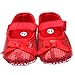 M2cbridge Baby Girl's Bow Dress Shoe Infant Toddler Pre-walker Crib Shoe (6-12 Months, Red sequins)