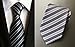 MENDENG Classic Striped Gray Jacquard Woven 100% Silk Men's Tie Necktie