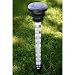 River City Clocks 205-123 Large Outdoor Garden Thermometer with Solar-Powered Light And Large Numerals, 45-Inch Tall