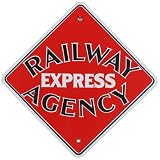 Railway Express Agency Porcelain Sign