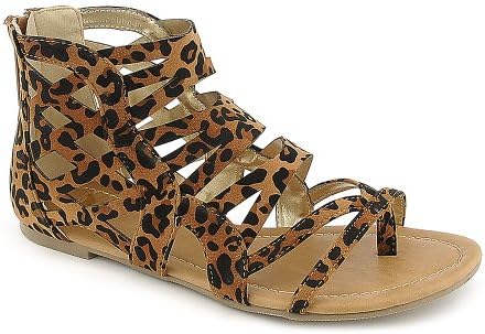Shiekh Womens 104 Sandal Sandal - Leopard Print Size 7