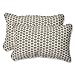 Pillow Perfect Outdoor Seeing Spots Sterling Rectangular Throw Pillow, Set of 2