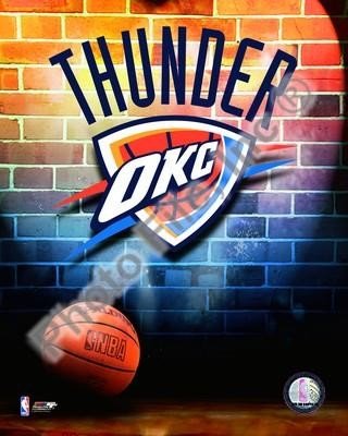 Oklahoma City Thunder Logo 8x10 Photo