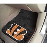 Fan Mats 5688 NFL - Cincinnati Bengals 18" x 27" Carpeted Car Mat Set