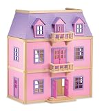 Multi-Level Solid Wood Dollhouse, by Melissa & Doug