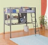 Powell Monster Bedroom Study Loft Bed, Twin