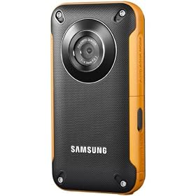 Samsung HMX-W300 Waterproof Pocket HD Digital Video Camcorder, Orange/Black