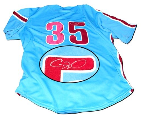 Cole Hamels Autographed Reading Phillies Retro Replica Jersey Signed
