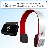 JayBird SB2RR Sportsband Bluetooth Wireless Headphones Runners Red Bundle