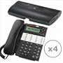 Bizfon Bizfon 6x8 System Bundle with 4 BizTouch3 Call Appearance Phones
