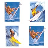 Surfing Wall Decals Appliques