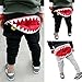 Shensee Children Kids Boys Girls Zipper Shark Teeth Harem Pants Trousers