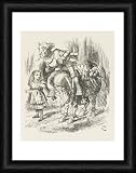 ALICE/WHITE KNIGHT - Official Framed Print 16x12 (40x30cm) by Mary Evans