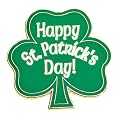 Happy St. Patrick's Day Enamel Tokens - 25-pk.