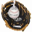 Franklin Field-Flex Teeball Glove and Ball - Tan/Black