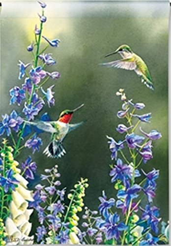 BreezeArt Hummingbird Garden Garden Flag 31294