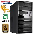 USB 3.0 Windows XP Office / Multimedia Edition mit Netzteil 350Watt 80plus, AMD Athlon2 X3 460 3x 3.4Ghz, 2GB DDR3-1333, 250GB HDD SATA2, ATI HD4250 Grafik 512MB VGA/HDMI/DVI, DVD-Brenner, 5.1 Sound, GigaLAN. Cardreader, Windows XP Home
