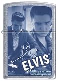 Zippo Custom Lighter - Blue Elvis Presley Collage Music Singer RARE!