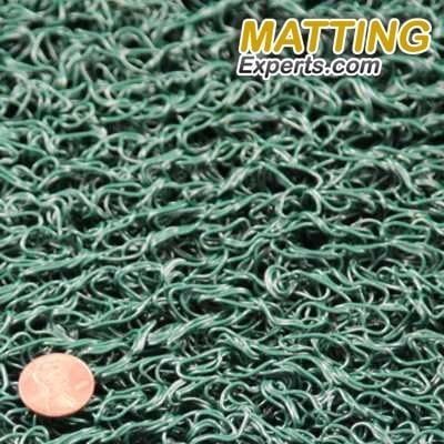 Shower, Pool, Bathroom VinLoop mat. Drains water size 2' x 4' Green