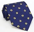 Paul Smith Navy Flower Pattern Silk Necktie 65