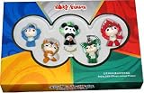 Official Beijing 2008 Olympics Teddy Bear Mascot Keychain Accessory (Box Set of 5)