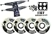 LONGBOARD Package BLK CORE TRUCKS BIGFOOT WHITE WHEELS