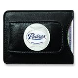 MLB San Diego Padres Leather Money Clip & Card Holder