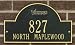 Minnesota Vikings Black and Gold Personalized Address Plaque