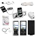 GTMax Crystal Clear Case + Black Leather Case + Black Skin Case + LCD Screen Protecto...