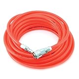 E-Value ウレタンエアーホース 10m クリアレッド EUH-10R
