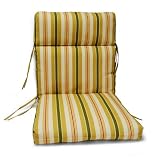 Aluminum Chair-Replacement Cushion - Alex Stripe Gold