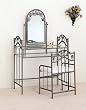 3 pc nickel bronze finish bedroom vanity make up sets