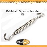 Befestigungsmaterial Spannschraube Edelstahl V2A für Sonnensegel