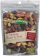 Emerald Harmony Deluxe Fruit N Nut Trail Mix 10-Ounce Bags Pack of 6