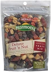 Emerald Harmony Deluxe Fruit N Nut Trail Mix, 10-Ounce Bags (Pack of 6)