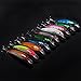 Piscifun 10 Colors 4.33inch 0.48oz Plastic Deep Diver Sinking Minnow Lure with 3D Eyes Two VMC Treble Hooks