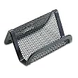 RolodexTM Mesh Business Card Holder, Capacity 50 2 1/4 x 4 Cards, Black