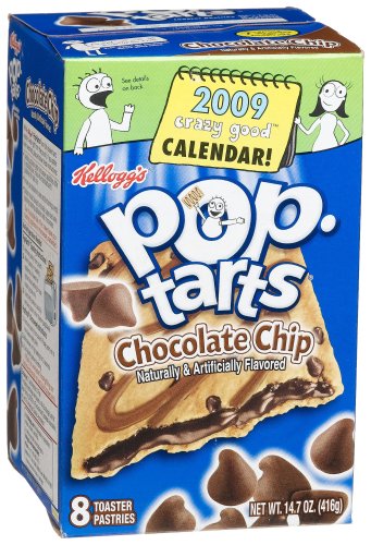 Pop-Tarts, (Semi-Frosted) Chocolate Chip, 8-Count Tarts (Pack of 12)